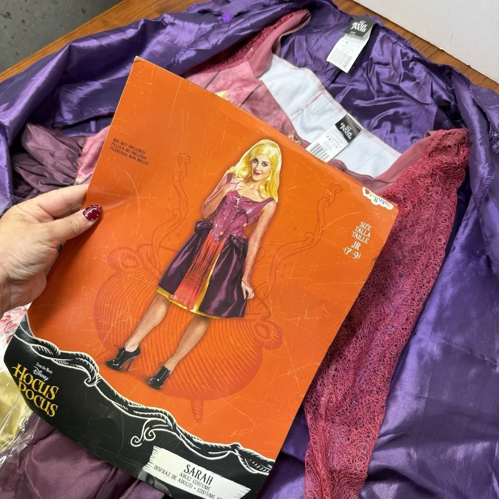Hocus Pocus Sarah Sanderson Costume JUNIOR Size 7-9 Halloween Cosplay - Picture 2 of 14